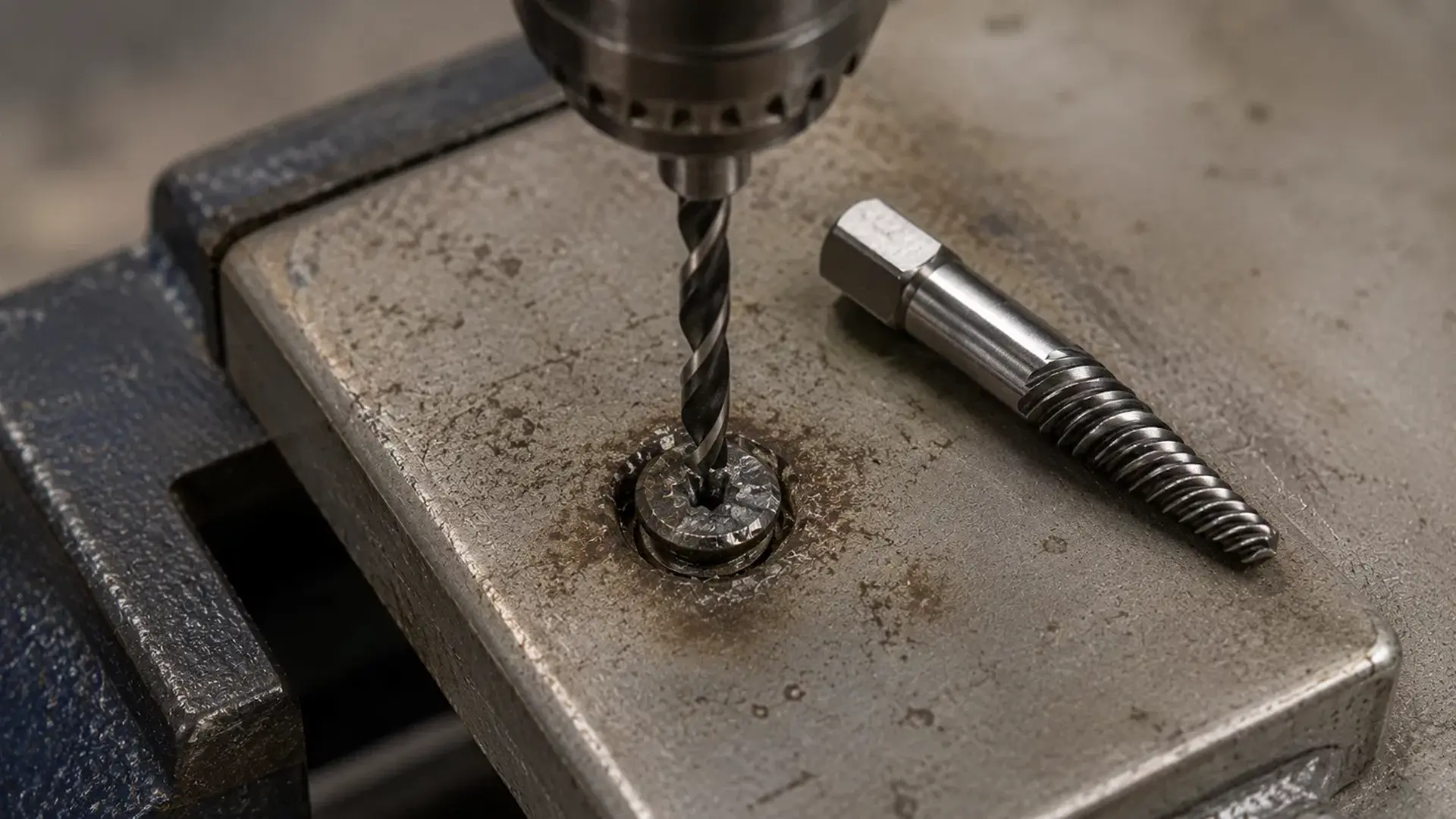 a left handed drill bit or extractor can back out a stripped screw without further damage