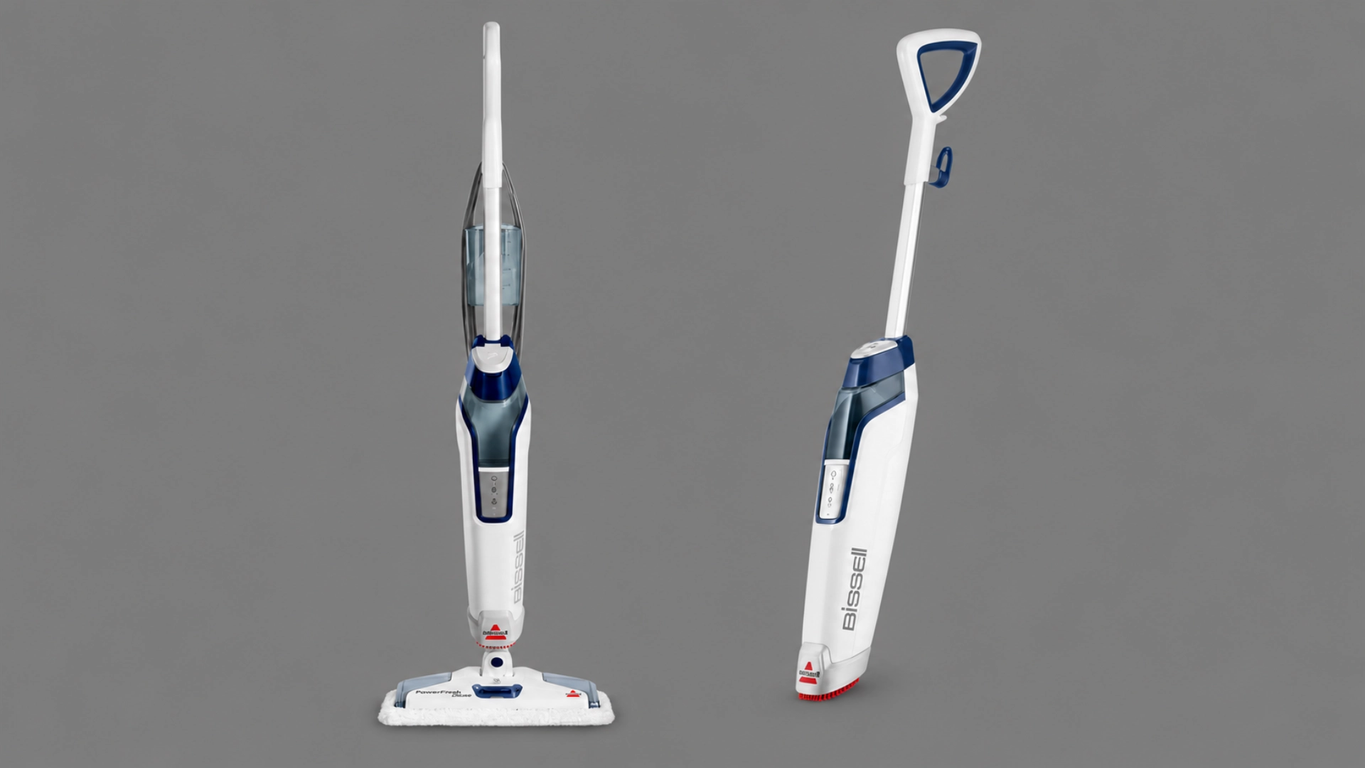 bissell powerfresh deluxe steam mop with water tank and microfiber pad for sealed hardwood floors