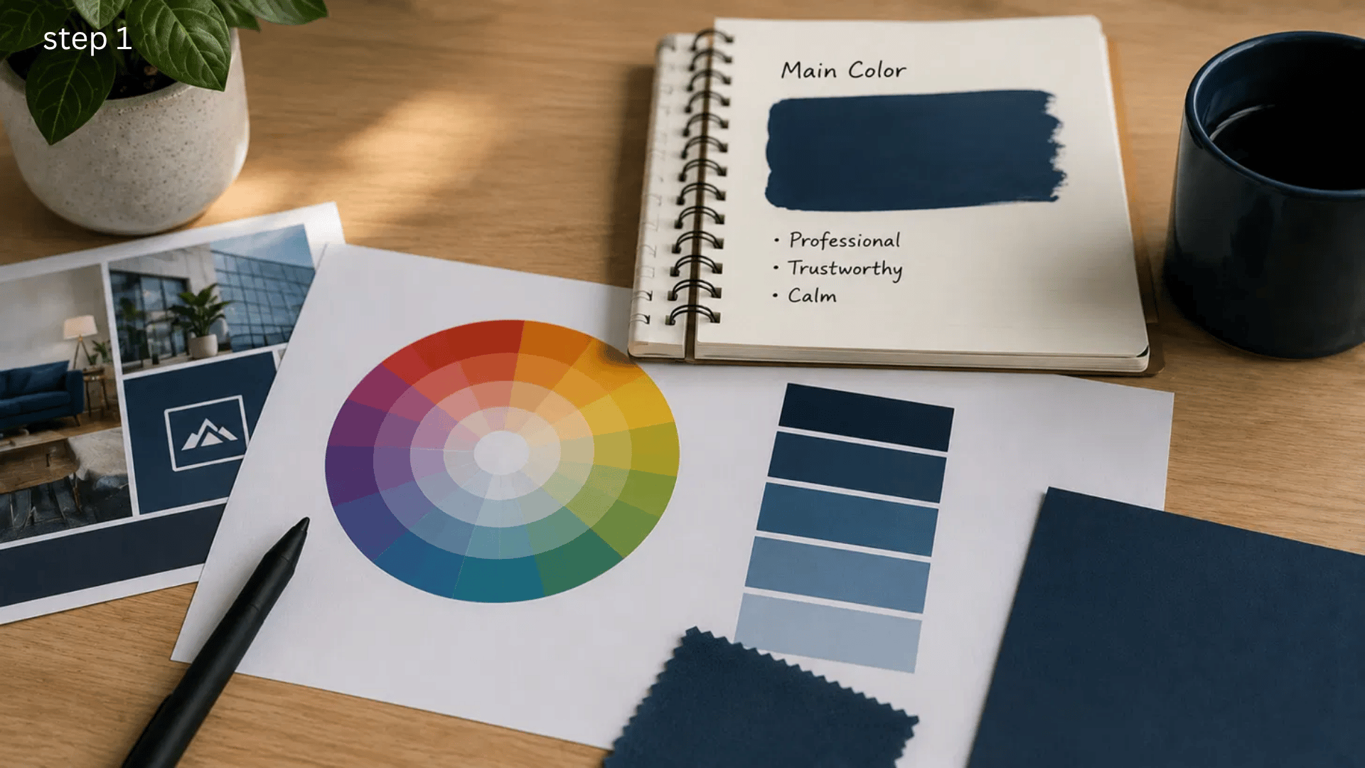 choosing a main color is the first step in building a triadic color scheme that feels intentional