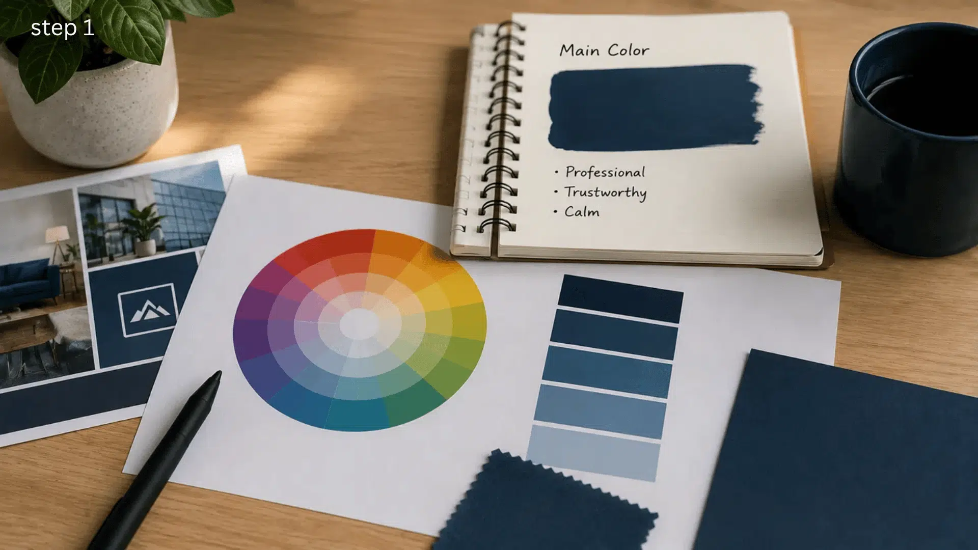 choosing a main color is the first step in building a triadic color scheme that feels intentional