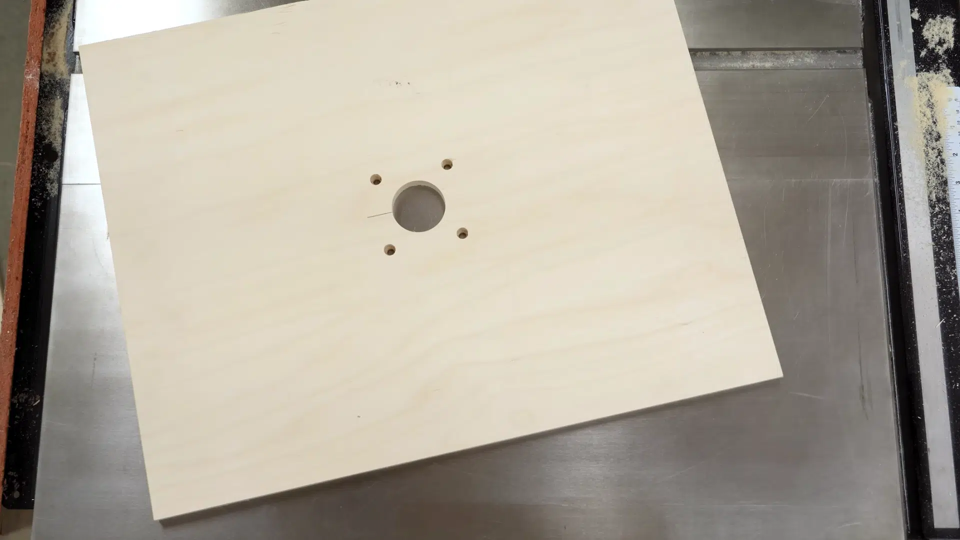 drilling insert plate mounting holes with driver