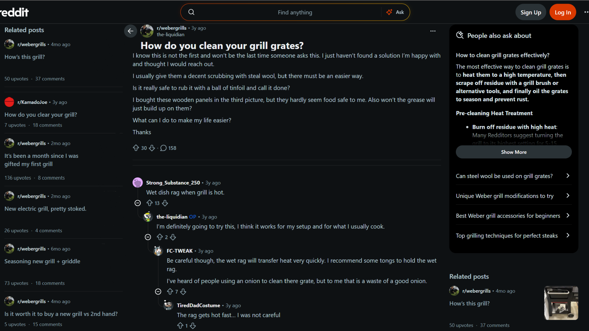 recommends of the grill grates owners on reddit
