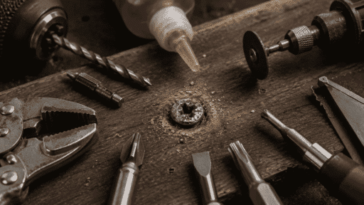 several tools and methods for how to remove a stripped screw without damaging the surface