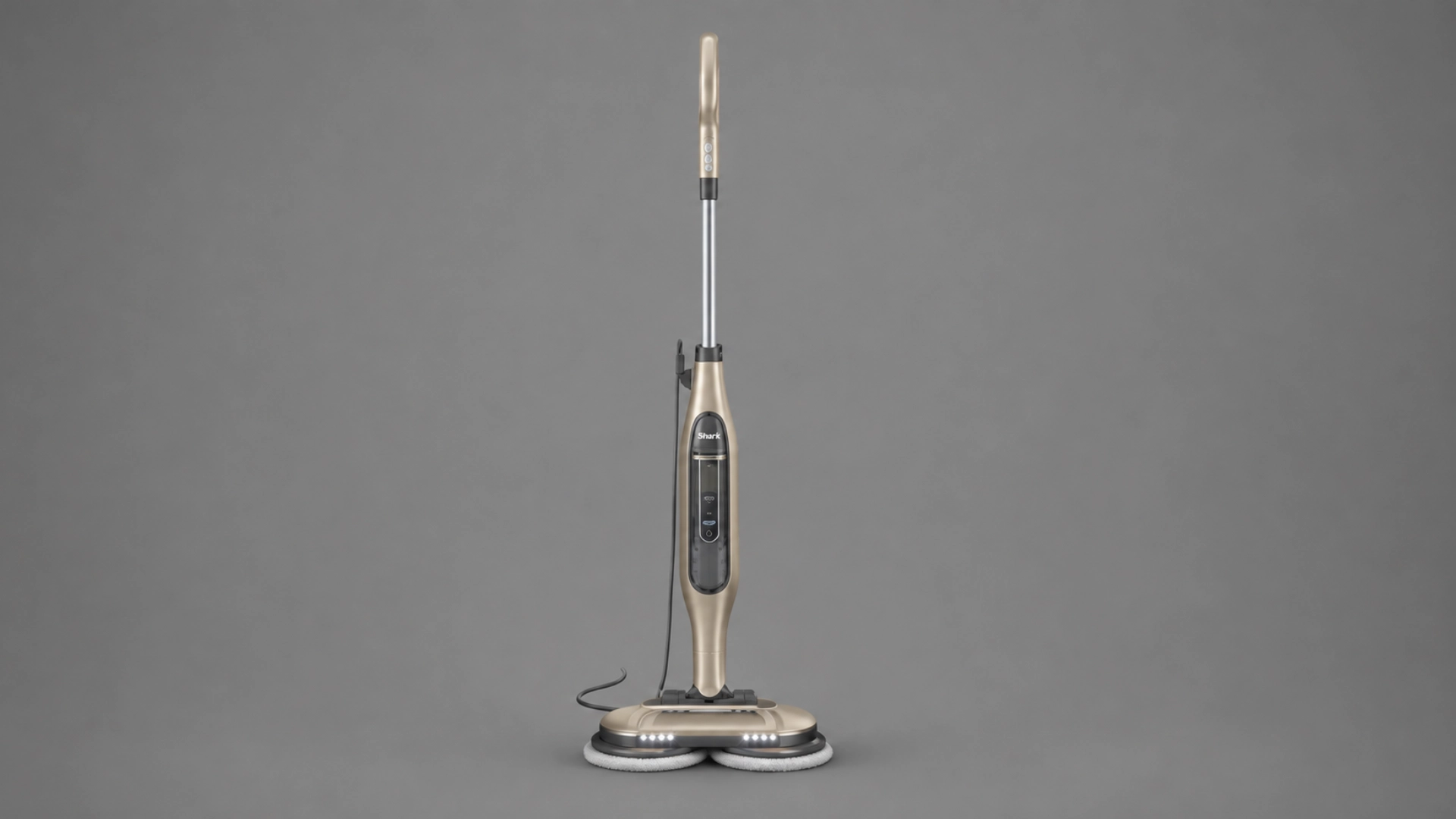 shark steam and scrub mop with dual rotating pads and led headlights for hardwood floor cleaning